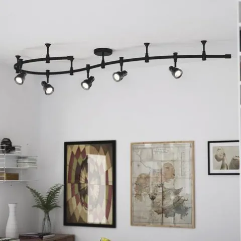 Wholesale Patriot Lighting® Navan 5-Light Integrated Flexible Rail Led Track Light Set