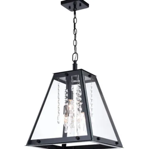 Wholesale Patriot Lighting® Tremont Matte Black 4 Light Pendant