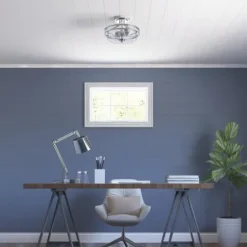 Wholesale Patriot Lighting® Joska Brushed Nickel 2-Light Semi-Flush Mount Ceiling Light
