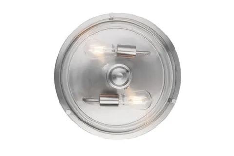 Wholesale Patriot Lighting® Joska Brushed Nickel 2-Light Semi-Flush Mount Ceiling Light